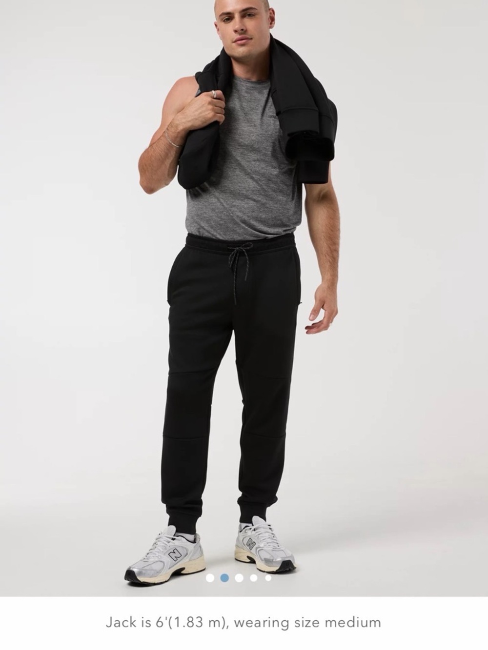 American Eagle Outfitters Men's Black Jogger Sweatpants